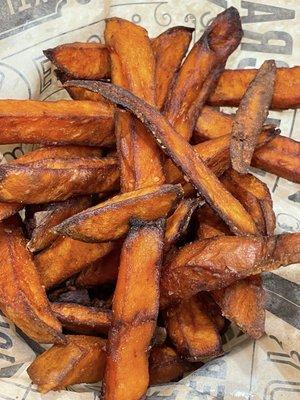 Burned Sweet potato fries