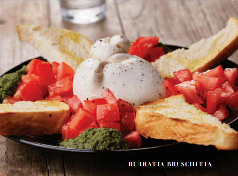 Fresh Burratta Bruschetta