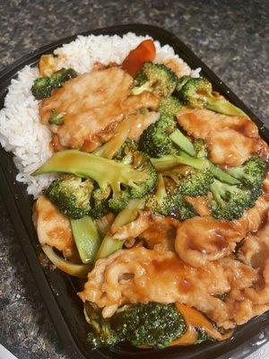 Chicken and broccoli