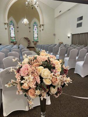 Wedding ceremony view