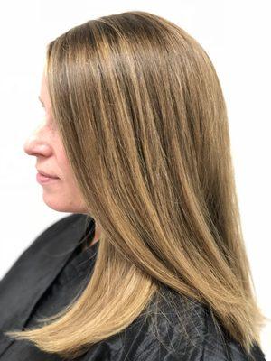 Blended Bronde Highlights