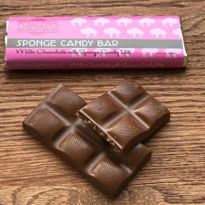 The one and ONLY Sponge Candy Bar. Milk chocolate with bits of sponge candy.