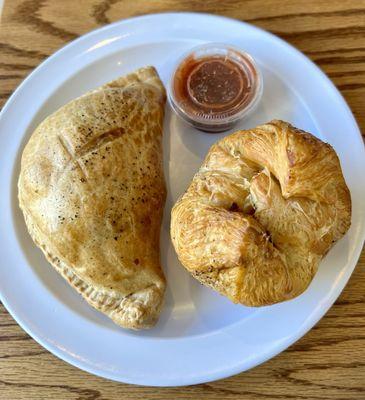 Potato, Egg & Cheese Hand Pie and Bacon Cheddar Croissant - mmm! (03/09/24)