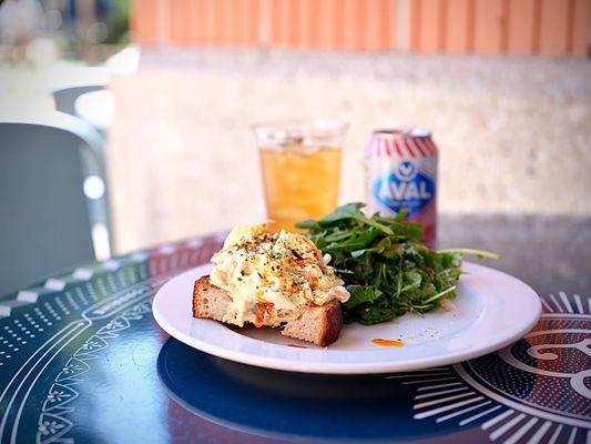 Egg salad sandwich is yum!