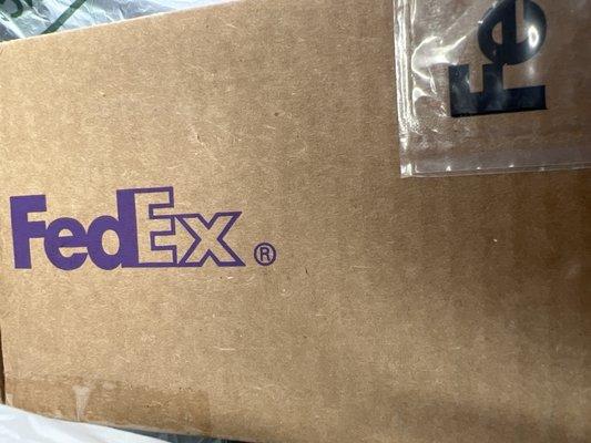 They accept FedEx packages