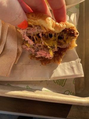 Shake Shack well done smokehouse burger