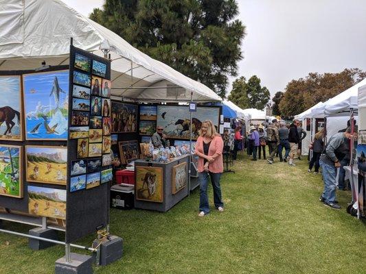 A few of the art vendors