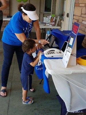 Free readable internet ready telephones! Cute kid not included💕 call for more info! We are happy to help.