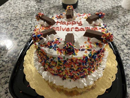 Birthday cake from a cold stone in Binghamton