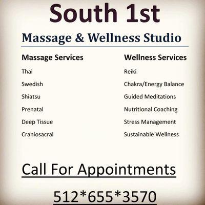 List of their amazing services!