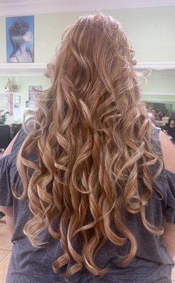 Beautiful blonde highlights and style!