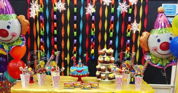 Carnival Themed Birthday Party.  Color, Color....& MORE COLOR!