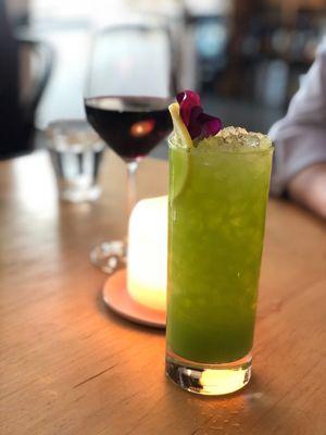 Under trees snap pea cocktail