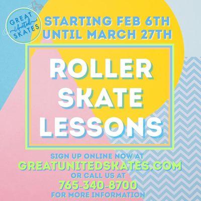 Information nation about Skate Lessons at Great United skates in Lafayette IN