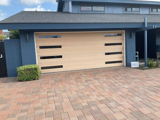 Custom wood door installation