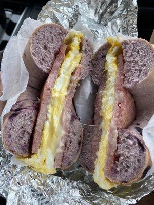 Taylor ham, egg and cheese