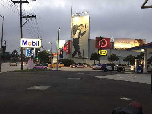 Right across from the Westfield Culver City-Fox Hills Mall