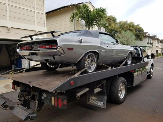 We transport classic cars island-wide