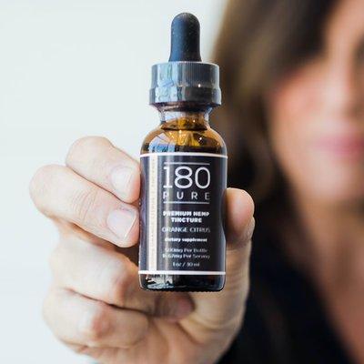 180 Pure CBD Tincture - one of our most popular products