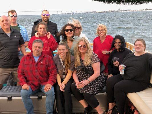 Our family on the boat