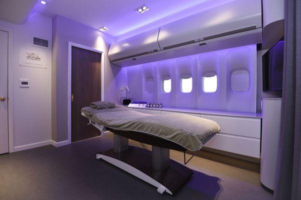 First Class BR treament room - Experience Biologique Recherche Facials in our one of a kind airplane cabin room