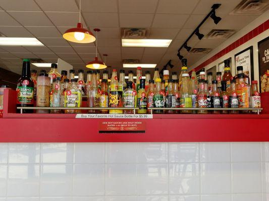 Nice sauce selection!