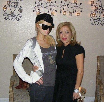 Maya Volk CEO of Global Hyperbaric with Paris Hilton