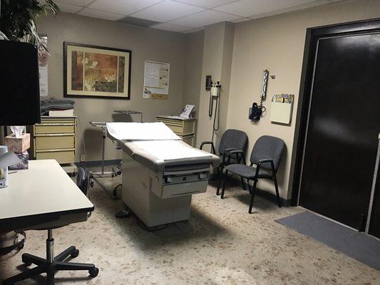 One of seven exam rooms