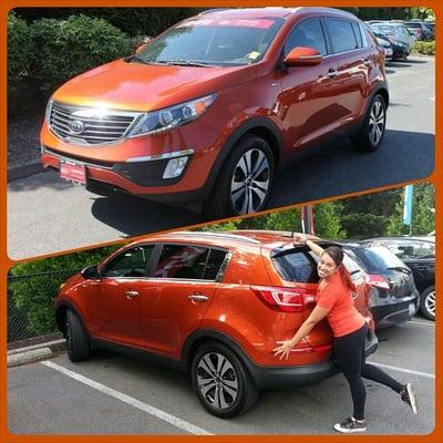 In love with my techno orange Kia Sportage !!!