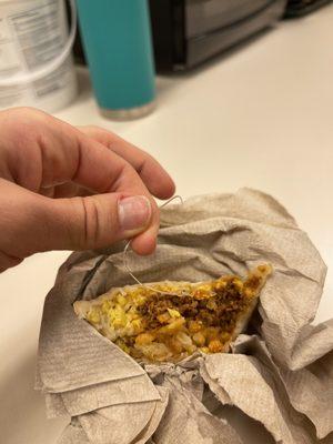 Chorizo Breakfast Burrito