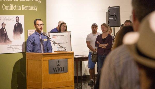 A Culture Carried: Bosnians in Bowling Green featured an opening event with the stories of Bosnian immigrants and their families.