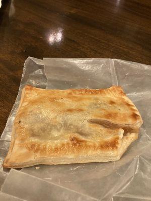 They billed this as a warmed apple pie, depending on where you're from this could be called a hand pie, or a homemade pop tart.