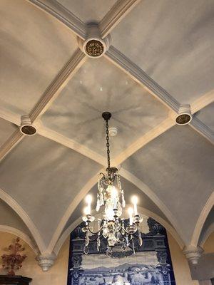 Ceiling in dining room