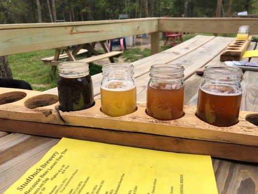 Flight of beer