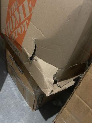 all boxes have damage