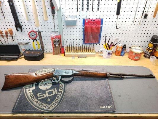 1901 Winchester 94 clean and stock refinish.
- More pictures on out website