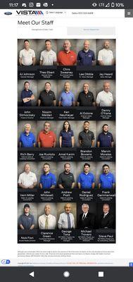 Vista Ford Staff