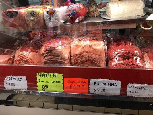 Good selection of meats. Not bad prices