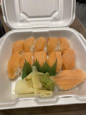 Salmon sushi