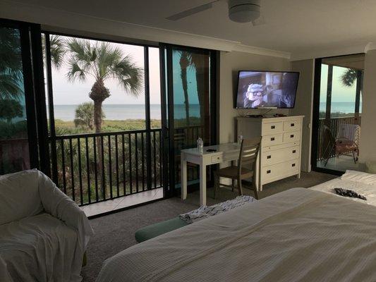 Master bedroom with full gulf view