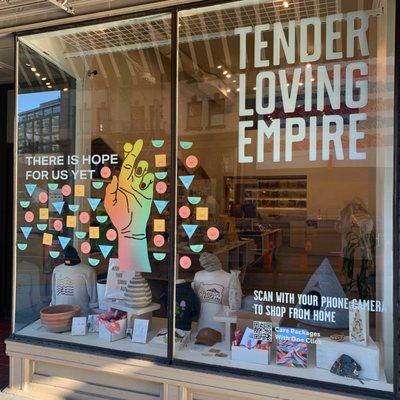 We've adjusted our hours- now open 10AM-4PM every day. Stop by to add a "hopeful note" to our window! - TLE