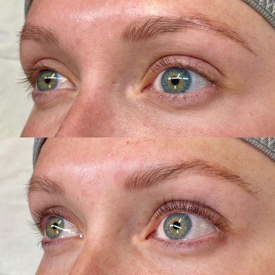 Lash lift and tint