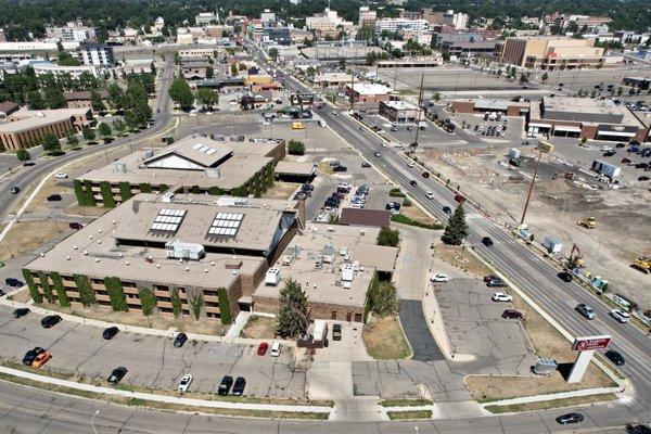 Aerial photo of the property.