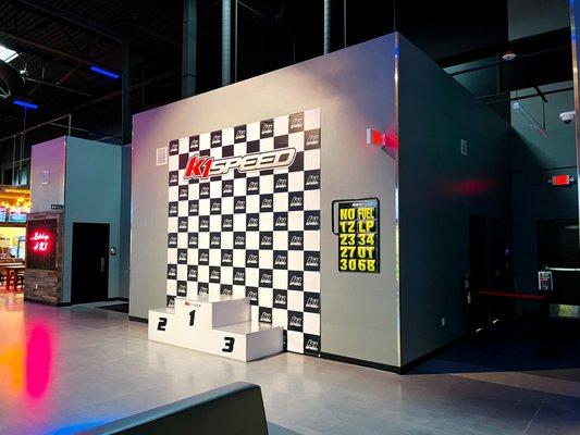 The podium at K1 Speed Boise - will YOU be the one to stand at the top when your race is over?