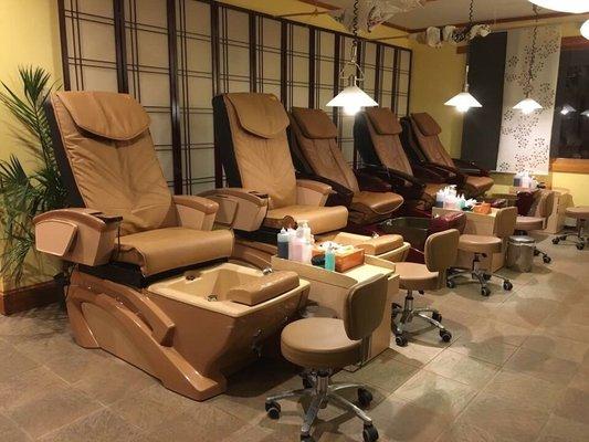 Our relaxing pedicure area