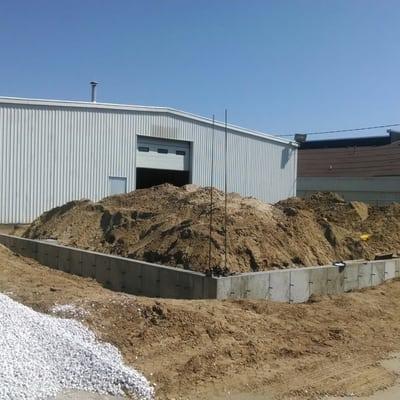 Some new footings got set today.  We have an awesome service department!  Oil changes start at $14.95.  Now that's a deal!