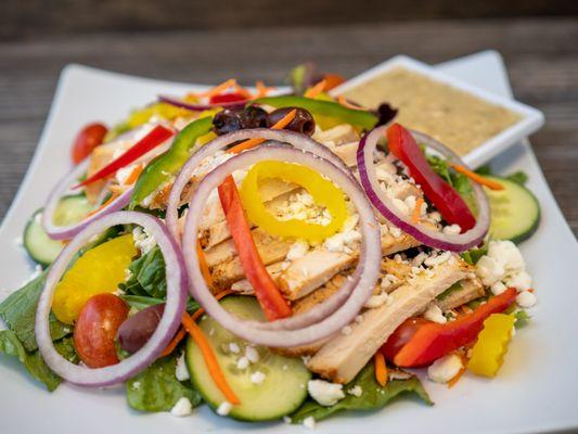 Greek Salad With Chicken