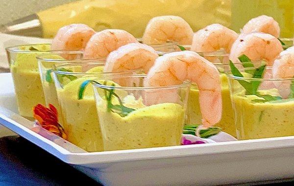 Thai shrimp curry shooters