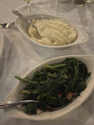 Mash potatoes and Broccoli rabe