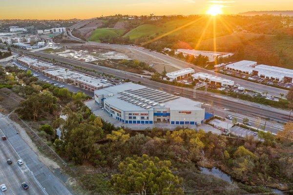 Facility drone view